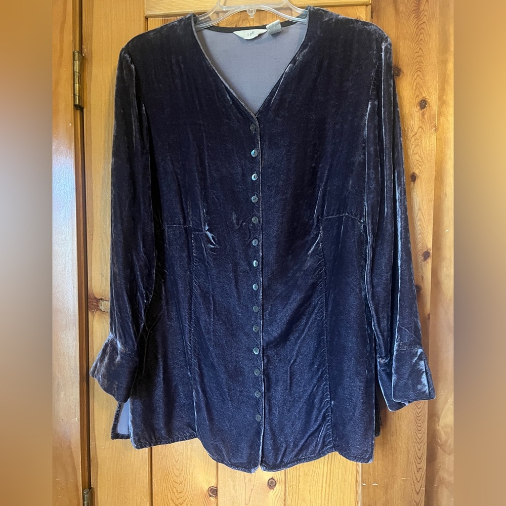 JJill velvet top sz 6